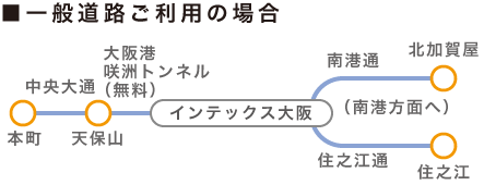 アクセス：一般道路ご利用の場合